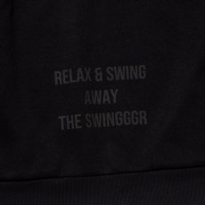 画像4: THE SWINGGGR / HALF ZIP SWEAT PULLOVER : BLACK (4)
