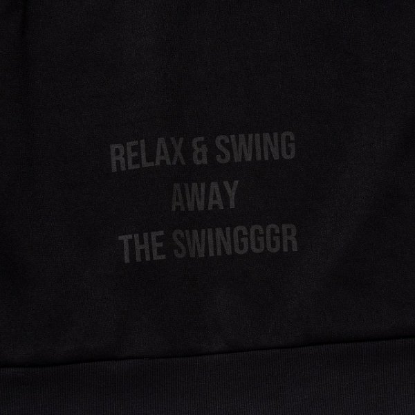 画像4: THE SWINGGGR / HALF ZIP SWEAT PULLOVER : BLACK (4)