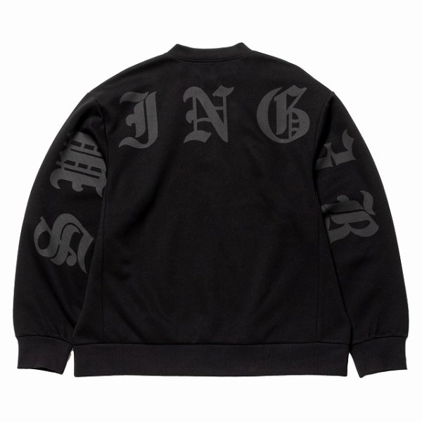 画像2: THE SWINGGGR / HALF ZIP SWEAT PULLOVER : BLACK (2)