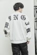 画像3: THE SWINGGGR / HALF ZIP SWEAT PULLOVER : WHITE (3)