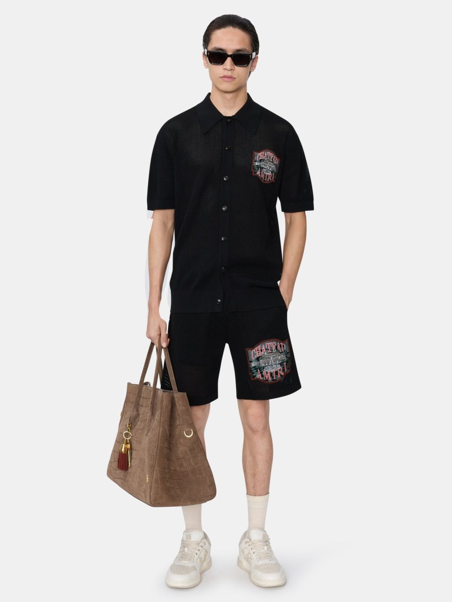 画像2: AMIRI CHATEAU AMIRI CROCHET OVERSIZED SHIRT (2)