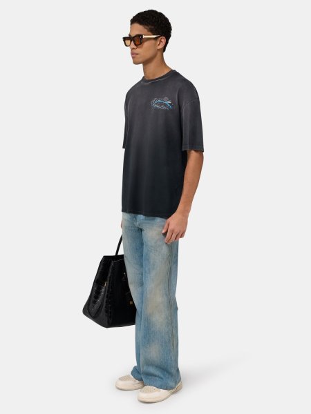 画像3: AMIRI CRYSTAL CHATEAU SCRIPT OVERSIZED TEE (3)