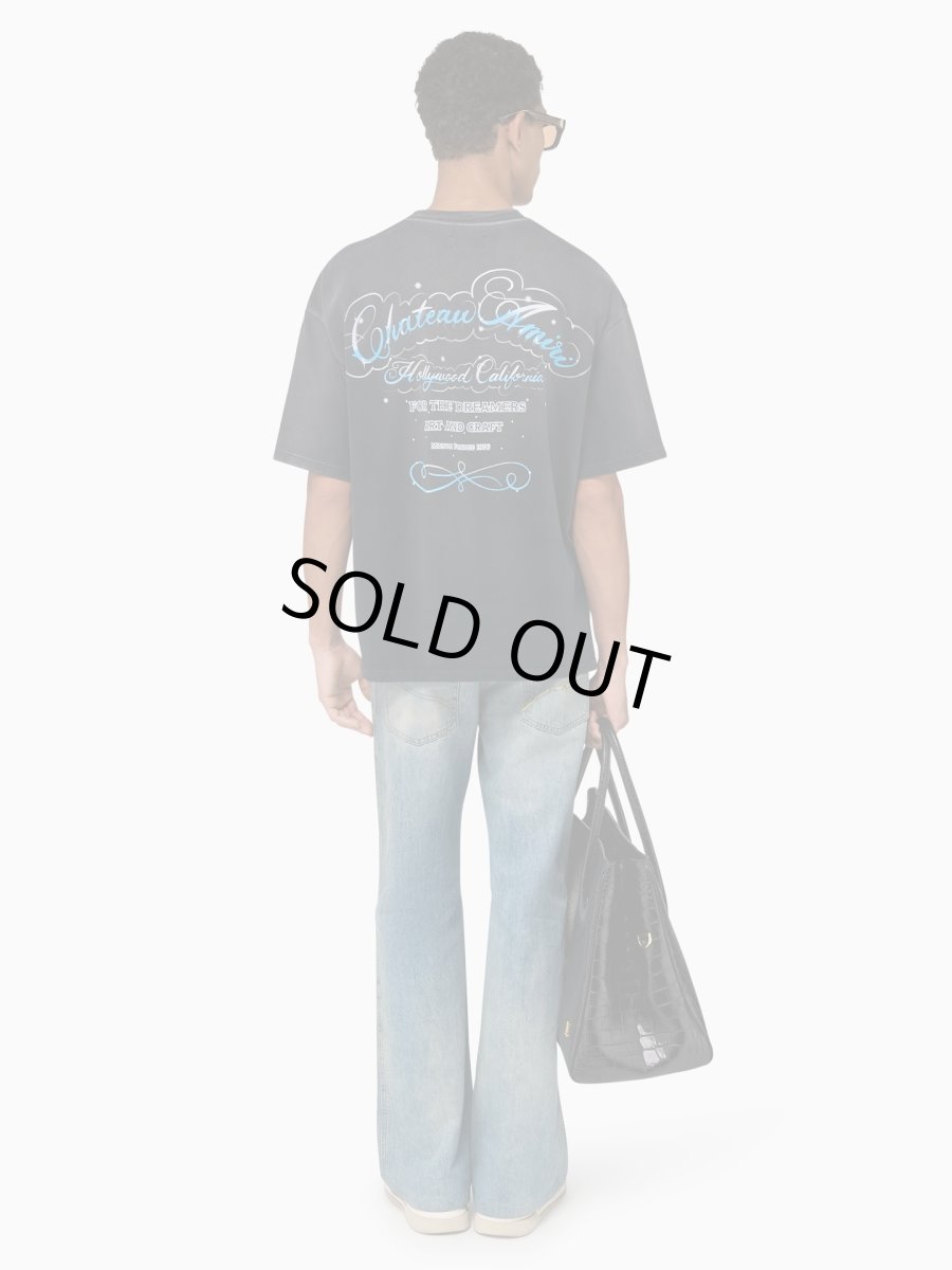 画像4: AMIRI CRYSTAL CHATEAU SCRIPT OVERSIZED TEE (4)
