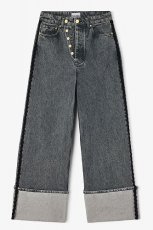 画像4: GANNI Rigid Denim Double Fly Baggy Jeans (4)