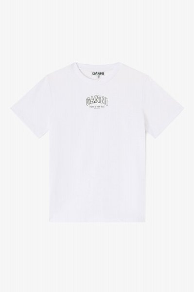 画像1: 【GANNI ガニー】 Essential Basic T-shirt (1)