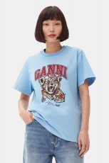 画像1: 【GANNI ガニー】 Basic Jersey Leopard Relaxed T-shirt (1)