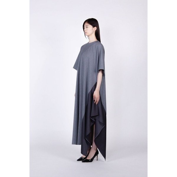 画像3: th products TARO HORIUCHI Satin Mix Bias Cut Dress (3)