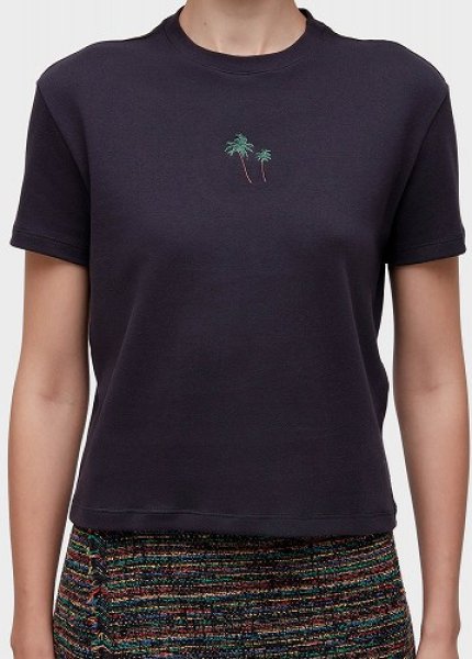 画像2: OSKLEN  オスクレン　Tシャツ Women’s Embroidered Coconut Palm Color T-shirt (2)