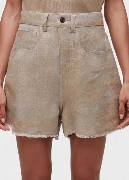 画像4: OSKLEN  オスクレン　ショーツ Oversized Jute “gold” Shorts (4)