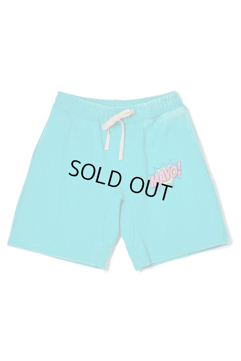 画像1: MAYO SPEECH BUBBLE GARMENT DYE EMBROIDERY SWEAT SHORTS (1)