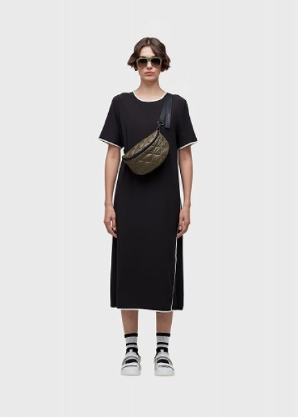 画像1: OSKLEN  オスクレン ドレス Superlight Bias-cut Short-sleeve MIDI Dress (1)
