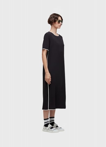画像2: OSKLEN  オスクレン ドレス Superlight Bias-cut Short-sleeve MIDI Dress (2)
