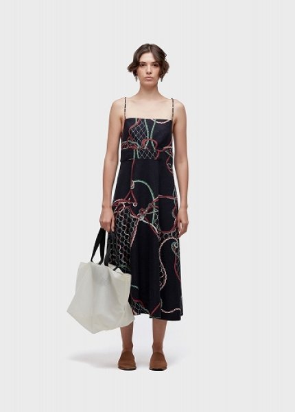 画像1: OSKLEN  オスクレン ドレス Knot Strap Dress (1)