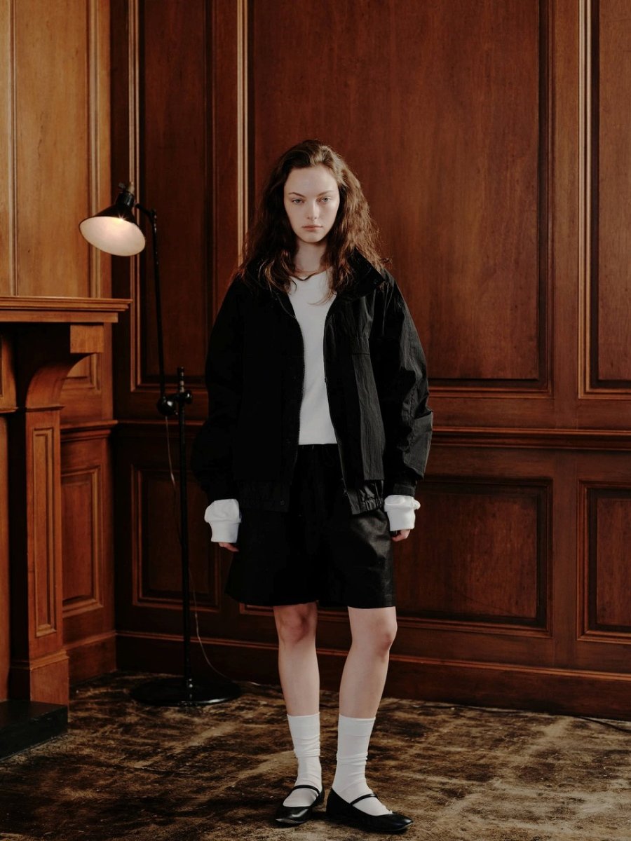 画像2: ALWAYS OUT OF STOCK　COMBINATION LIGHT SHELL JACKET-BLACK (2)