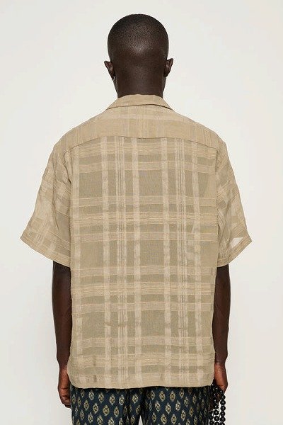 画像2: CMMN SWDN　Ted — Sheer Check Shirt (2)