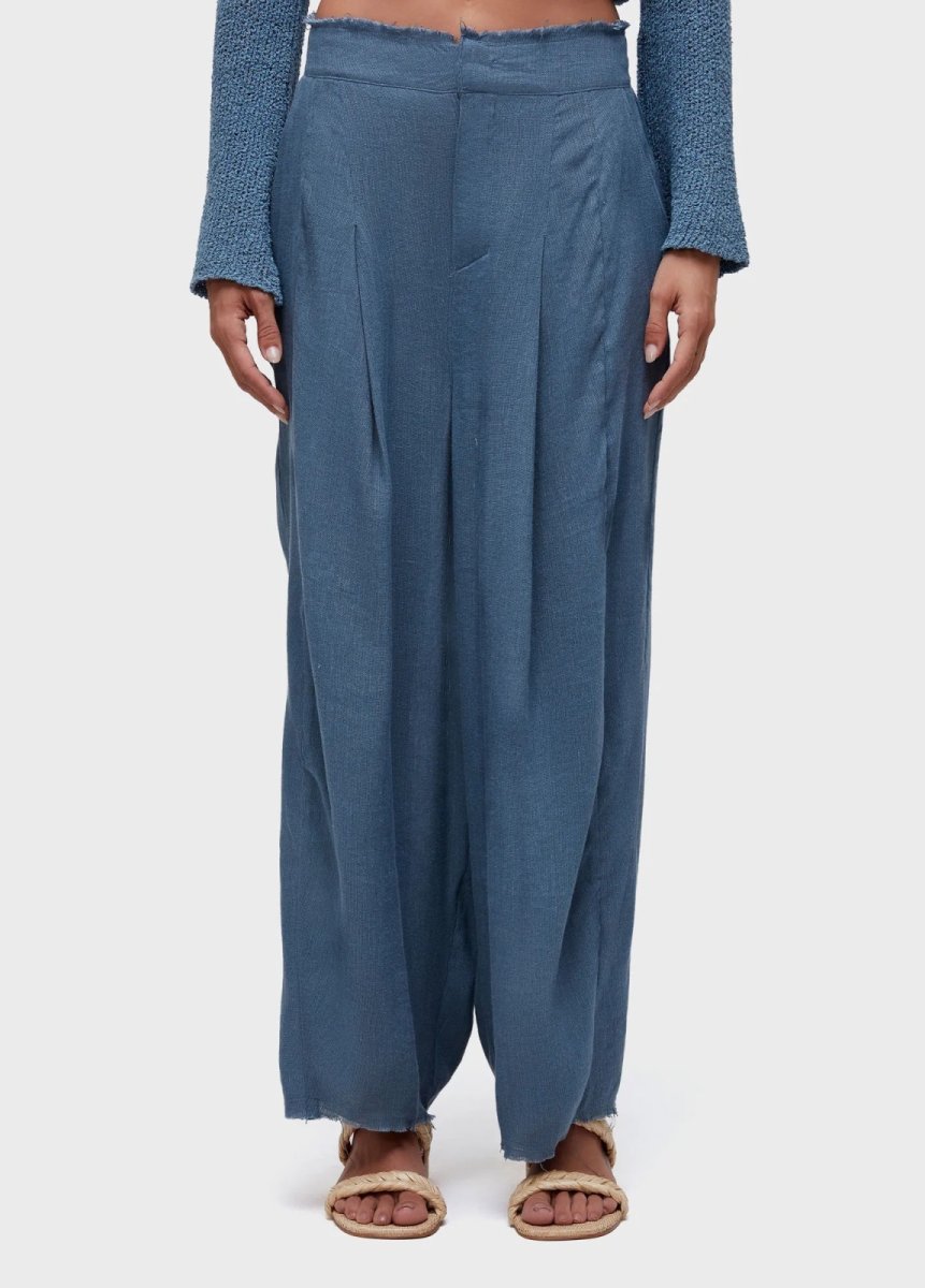 画像1: OSKLEN  オスクレン パンツ Recycled Linen Pleated Pants (1)