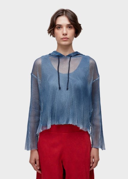 画像1: OSKLEN  オスクレン Long-sleeved Degradé Mesh Shirt (1)