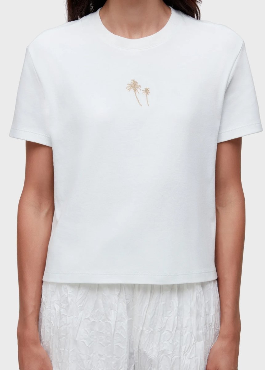 画像3: OSKLEN  オスクレン　Tシャツ Embroidered Coconut Palm Gold T-shirt (3)