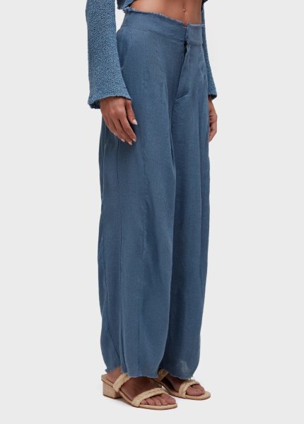 画像2: OSKLEN  オスクレン パンツ Recycled Linen Pleated Pants (2)