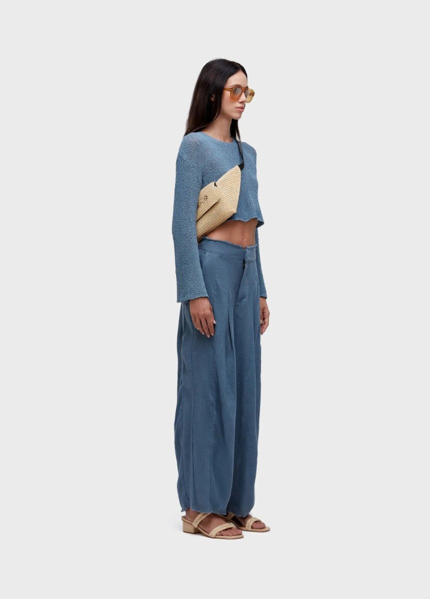 画像4: OSKLEN  オスクレン パンツ Recycled Linen Pleated Pants (4)
