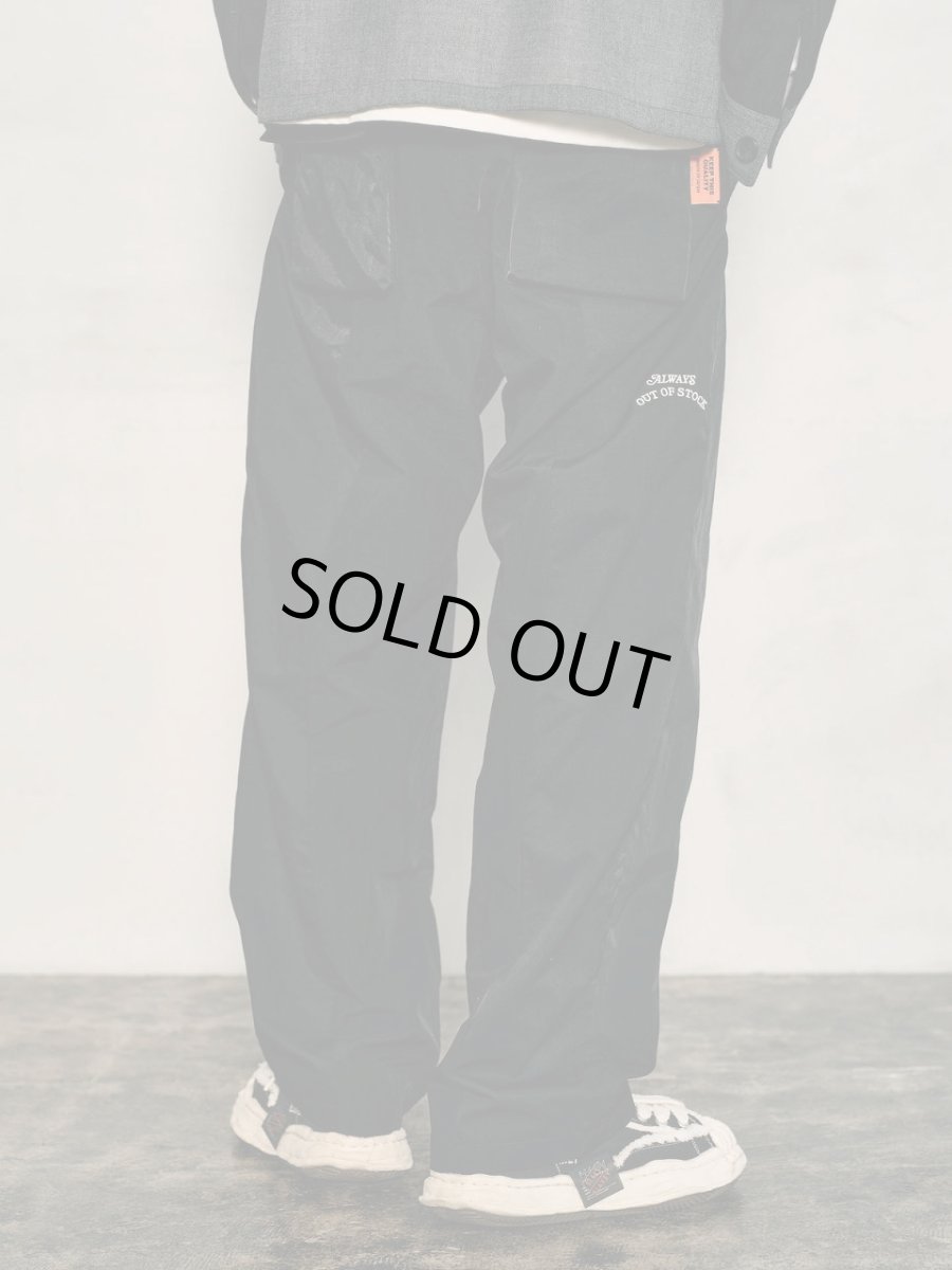 画像2: ALWAYS OUT OF STOCK　OVER PLEATED TROUSERS-BLACK (2)