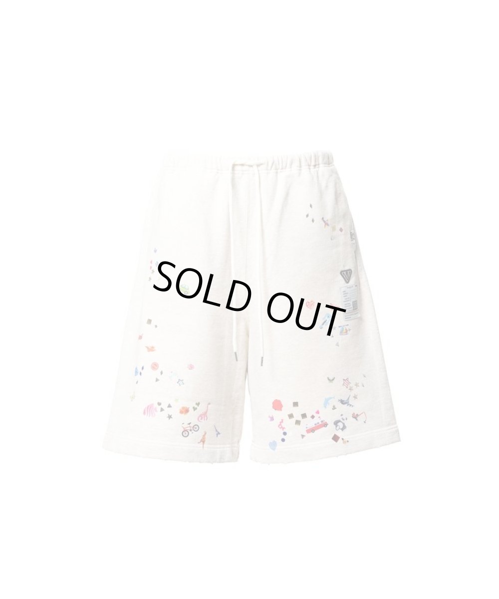 画像1: Maison MIHARA YASUHIRO Kids Sticker Printed Sweat Shorts (1)