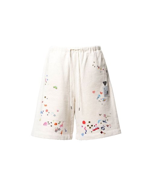 画像1: Maison MIHARA YASUHIRO Kids Sticker Printed Sweat Shorts (1)