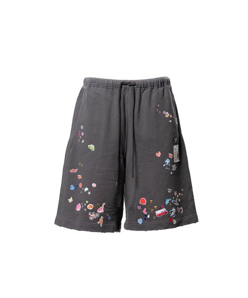画像1: Maison MIHARA YASUHIRO Kids Sticker Printed Sweat Shorts (1)