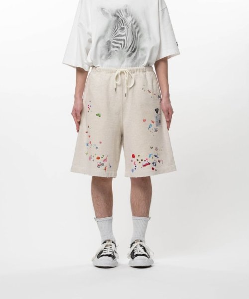 画像3: Maison MIHARA YASUHIRO Kids Sticker Printed Sweat Shorts (3)