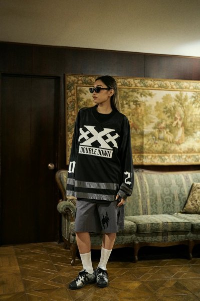 画像4: TAIN DOUBLE PUSH　DOUBLE DOWN FOOTBALL T-SHIRTS (4)