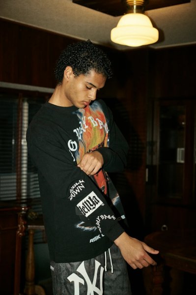 画像3: TAIN DOUBLE PUSH　RISK CULT SERVICE LONG SLEEVE T-SHIRTS (3)