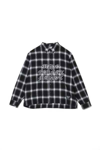 画像1: MAYO　FRONT LOGO EMBROIDERY CHECK SHIRT (1)