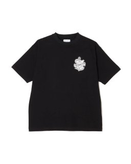 TNRCN ダブルプッシュ Tシャツ ブラック　タイニーリーコン TAIN DOUBLEPUSH | TNRCN DOUBLE PUSH T-SHIRTS / BLACK