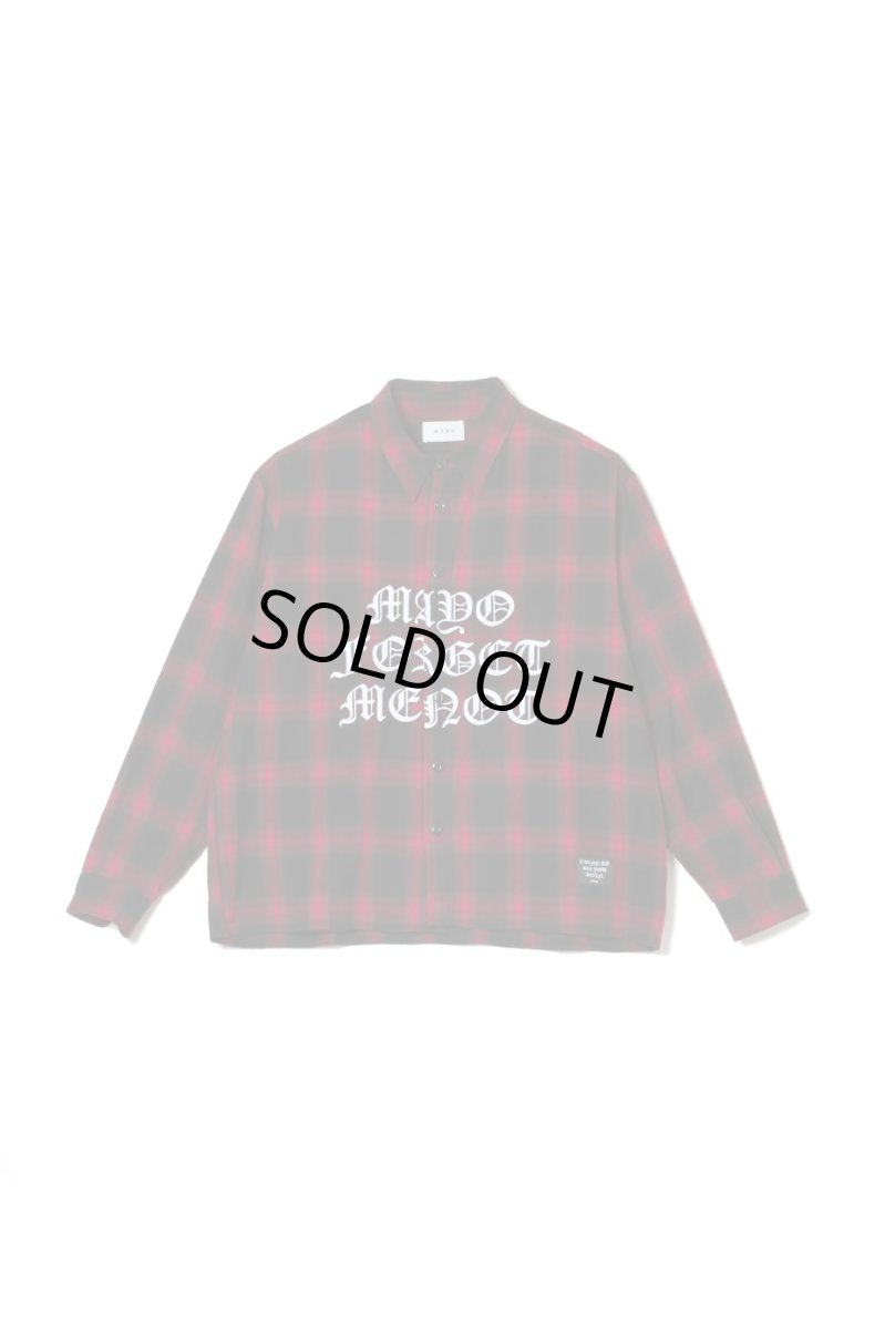 画像1: MAYO　FRONT LOGO EMBROIDERY CHECK SHIRT (1)
