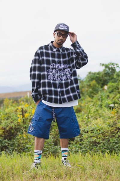 画像3: MAYO　FRONT LOGO EMBROIDERY CHECK SHIRT (3)