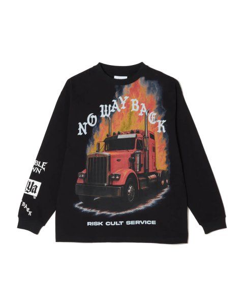 画像1: TAIN DOUBLE PUSH　RISK CULT SERVICE LONG SLEEVE T-SHIRTS (1)
