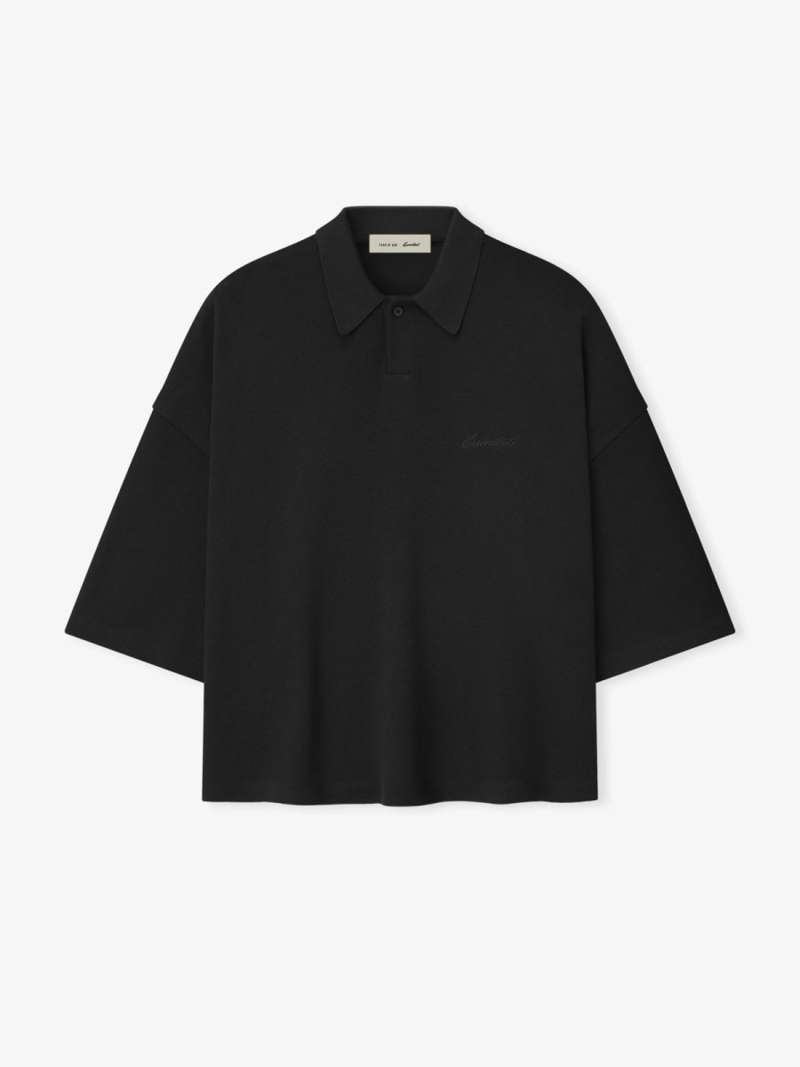 画像1: ESSENTIALS FEAR OF GOD　Pique Signature 90s Cropped Polo (1)