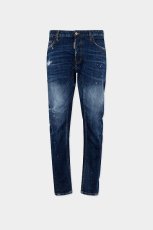 画像1: DSQUARED2 Red Spot ミディアムウォッシュ Biker ジーンズ (1)