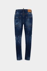 画像2: DSQUARED2 Red Spot ミディアムウォッシュ Biker ジーンズ (2)