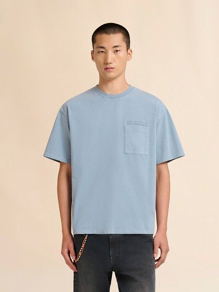 画像2: MARNI  パッチ コットン Tシャツ ライトブルー (2)
