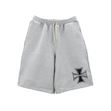 画像1: mindseeker  Cross Punk Sweat Shorts / GRAY (1)