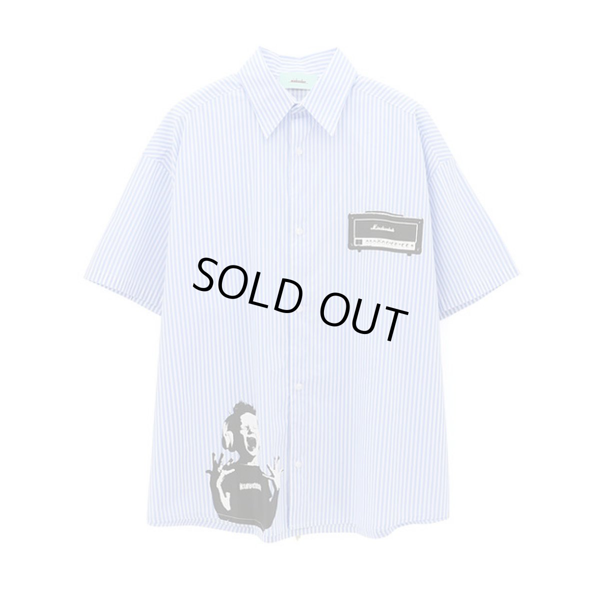 画像1: mindseeker  Scream Boy Short Sleeve Shirts / STRIPE (1)