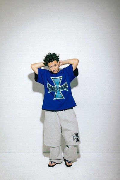 画像3: mindseeker  Cross Punk Tee / BLUE (3)