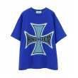 画像1: mindseeker  Cross Punk Tee / BLUE (1)