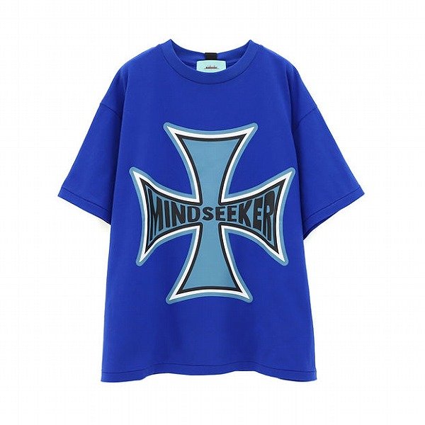画像1: mindseeker  Cross Punk Tee / BLUE (1)