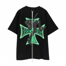 画像2: mindseeker  Cross Punk Tee / BLACK (2)