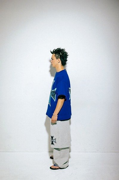 画像6: mindseeker  Cross Punk Tee / BLUE (6)