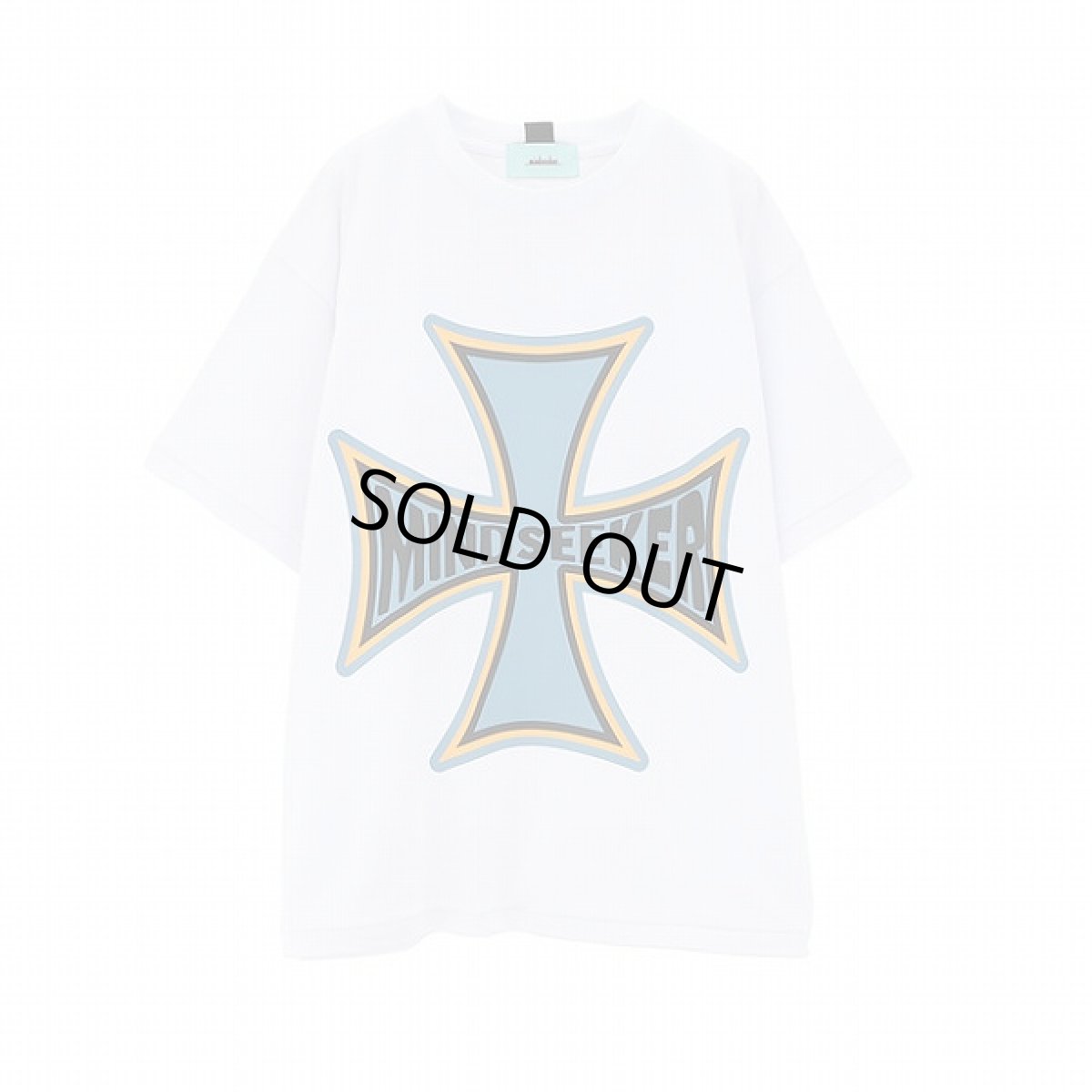 画像1: mindseeker  Cross Punk Tee / WHITE (1)