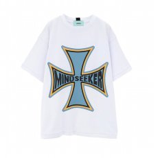 画像1: mindseeker  Cross Punk Tee / WHITE (1)