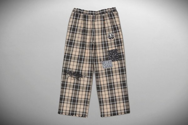 画像1: Sean Wotherspoon　MJ SW Plaid Flannel Beach Pants (1)